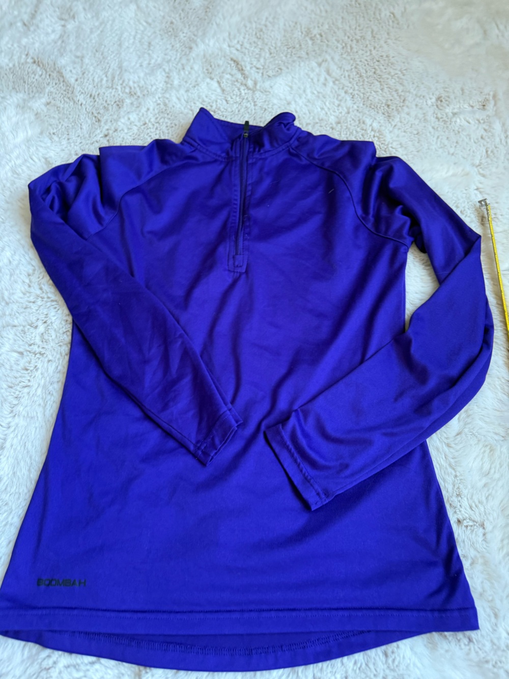Boombah Women's Long Sleeve Quarter-Zip Top in Royal Purple